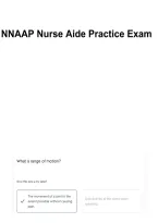 NNAAP Nurse Aide Practice Exam 100 Questions &ndash; Questions & Answers