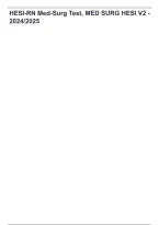 HESI-RN Med-Surg Test &ndash; MED SURG HESI V2 2024&ndash;2025 Exam Bank Questions & Answers