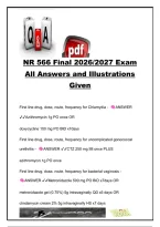 NR 566 Final Exam 2026&sol;2027 &ndash; 100&plus; Questions & Answers &vert; STIs&comma; Reproductive Pharmacology&comma; Migraines&comma; Parkinson&rsquo;s & Psych Meds