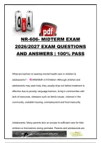 NR 606 EXAM COMPLETE PACKAGE DEAL