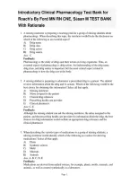 Introductory Clinical Pharmacology Test Bank &ndash; Roach&rsquo;s Introductory Clinical Pharmacology by Susan M&period; Ford&comma; MN&comma; RN&comma; CNE &vert; Questions&comma; Answers & Rationales&NewLine;
