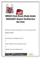 NR 565 EXAM COMPLETE PACKAGE DEAL