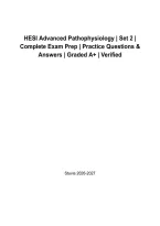 HESI Advanced Pathophysiology Set 2 &vert; Latest Practice Questions & Verified Answers &vert; Exam Prep&NewLine;
