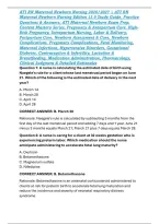 ATI RN Maternal Newborn Nursing 2026&sol;2027 &vert; ATI RN Maternal Newborn Nursing Edition 13&period;0 Study Guide&comma; Practice Questions & Answers&comma; ATI Maternal Newborn Exam Prep&comma; Content Mastery Series&comma; Pregnancy & Antepartum Care&comma; High-Risk Pregnancy&comma; Intrapartum Nursi