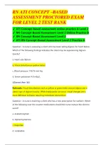 RN ATI concept-based assessment&comma; proctored exam for level 2&vert;Test Bank