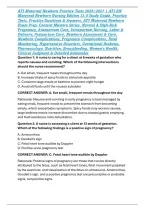 ATI Maternal Newborn Practice Tests 2026&sol;2027 &vert; ATI RN Maternal Newborn Nursing Edition 13&period;0 Study Guide&comma; Practice Tests&comma; Practice Questions & Answers&comma; ATI Maternal Newborn Exam Prep&comma; Content Mastery Series&comma; Normal & High-Risk Pregnancy&comma; Antepartum Care&comma; 