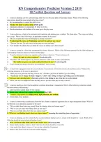 RN Comprehensive Predictor Version 2 2019 &vert; Nursing Practice Questions