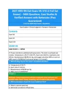 2027 HESI RN Exit Exam V8&ndash;V10 &lpar;3 Full Set &NewLine;Exams&rpar; &ndash; NGN Questions&comma; Case Studies & &NewLine;Verified Answers with Rationales &lpar;Pass &NewLine;Guaranteed&rpar; 