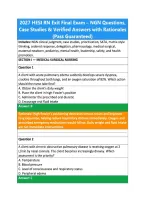 2027 HESI RN Exit Final Exam &ndash; NGN Questions&comma; &NewLine;Case Studies & Verified Answers with Rationales &NewLine;&lpar;Pass Guaranteed&rpar; 