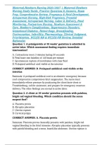 Maternal-Newborn Nursing 2026&sol;2027 &vert; Maternal Newborn Nursing Study Guide&comma; Practice Questions & Answers&comma; Exam Prep&comma; Comprehensive Review&comma; Pregnancy & Fetal Development&comma; Antepartum Nursing&comma; High-Risk Pregnancy&comma; Prenatal Assessment&comma; Intrapartum Nursing&comma; Lab