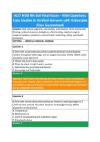 2027 HESI RN Exit Final Exam &ndash; NGN Questions&comma; &NewLine;Case Studies & Verified Answers with Rationales &NewLine;&lpar;Pass Guaranteed&rpar; 