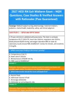 2027 HESI RN Exit Midterm Exam &ndash; NGN &NewLine;Questions&comma; Case Studies & Verified Answers &NewLine;with Rationales &lpar;Pass Guaranteed&rpar;