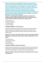 OB Nursing &sol; Obstetric Nursing 2026&sol;2027 &vert; Obstetric Nursing Study Guide&comma; Practice Questions & Answers&comma; OB Nursing Exam Prep&comma; Comprehensive Maternal-Newborn Review&comma; Maternity Nursing&comma; Pregnancy & Prenatal Care&comma; Antepartum Assessment&comma; High-Risk Pregnancy&comma; 