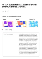 NR 449- QUIZ 5 2026 REAL QUESTIONS WITH EXPERTLY VERIFIED ANSWERS&period;