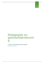 Samenvatting  Pedagogiek en gezinsondersteuning &vert; Orthopedagogie &vert; Hogeschool Gent &vert; 2025&sol;2026