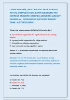 Chi Eta Phi EXAM &vert;&vert; MOST RECENT EXAM 2026&vert;2027 &NewLine;ACTUAL COMPLETE REAL EXAM QUESTIONS AND &NewLine;CORRECT ANSWERS &lpar;VERIFIED ANSWERS&rpar; ALREADY &NewLine;GRADED A&plus; &vert; GUARANTEED SUCCESS&excl;&excl; NEWEST &NewLine;EXAM &vert; JUST RELEASED&excl;&excl; 
