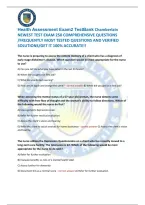 Health Assessment Exam2 TestBank Chamberlain &NewLine;NEWEST TEST EXAM 250 COMPREHENSIVE QUESTIONS &NewLine;&sol;FREQUENTLY MOST TESTED QUESTIONS AND VERIFIED &NewLine;SOLUTIONS&sol;GET IT 100&percnt; ACCURATE&excl;&excl; 