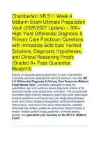 Chamberlain NR 511 Week 4 Midterm Exam Vault &vert; 300&plus; Differential Diagnosis Q&As &lpar;2026&sol;2027&rpar;