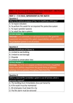 FDNY F-01 Fire Guard for Impairment Exam 2026&sol;2027 &vert; 300 Practice &NewLine;Questions&comma; Answers & Detailed Rationales 