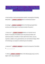 Certified Nursing Assistant &lpar;CNA&rpar; Practice Exam &NewLine;Latest 2026&sol;2027 Questions and Correct Detailed &NewLine;Answers Already Graded A&plus; 