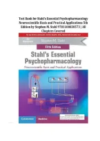 Test Bank for Stahl's Essential Psychopharmacology 5th Edition &vert; All Chapters &vert; 2025&NewLine;