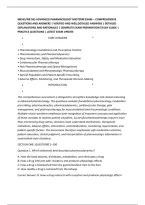 NR565&sol;NR 565 ADVANCED PHARMACOLOGY MIDTERM EXAM &ndash; COMPREHENSIVE &NewLine;QUESTIONS AND ANSWERS &vert; VERIFIED AND WELLDETAILED ANSWERS &vert; DETAILED &NewLine;EXPLANATIONS AND RATIONALES &vert; COMPLETE EXAM PREPARATION STUDY GUIDE &vert; &NewLine;PRACTICE QUESTIONS &vert; LATEST EXAM UPDATE 