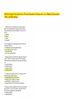 Medical-Surgical Nursing Exam 1 Practice Questions&colon; Perioperative Care&comma; Fluids & Electrolytes&comma; ABGs&comma; and Hematology