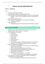 Examen Socialezekerheidsrecht Samenvatting &vert; UGent 
