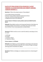 DAVITA PCT FINAL EXAM ACTUAL EXAM 2026 &vert; LATEST VERSIONS &vert; ALL EXAM QUESTIONS AND CORRECT ANSWERS &lpar;ALREADY GRADED A&plus;&rpar; 
