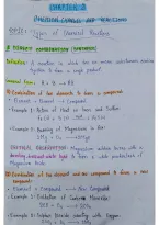 Chapter 2 Topic&colon; Type of CHEMICAL REACTIONS&period;Short&comma; crisp&comma;easy and QUICK REVISION Notes&period;