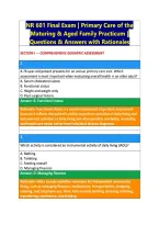 NR 601 Exam Questions & Answers with Rationales Bundle  