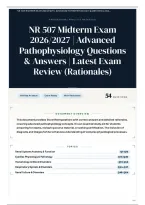 NR 507 Midterm Exam 2026&sol;2027 &vert; Advanced Pathophysiology Questions & Answers &vert; Latest Exam Review &lpar;Rationales&rpar;
