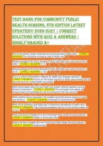 Test Bank Community Public Health Nursing 8th Edition &vert; Q&A