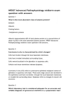 NR 507&sol;NR507 Advanced Pathophysiology Midterm Exam Questions & Answers &lpar;Verified Answers&rpar; &vert; Verified and Recently Updated Version &lbrace;JUST RELEASED&rcub; - Chamberlain University Of Nursing