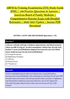 ABFM In-Training Examination &lpar;ITE&rpar; Study Guide &NewLine;&lpar;PDF&rpar; &vert; 100 Practice Questions & Answers &vert; &NewLine;American Board of Family Medicine &vert; &NewLine;Comprehensive Practice Exam with Detailed &NewLine;Rationales &vert; 2026&sol;2027 Update &vert; Instant PDF &NewLine;Download