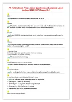 PA Notary Exam Prep ｜ Actual Questions And Answers Latest Updated 2026／2027 &lpar;Graded A&plus;&rpar;
