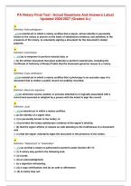 PA Notary Final Test ｜ Actual Questions And Answers Latest Updated 2026／2027 &lpar;Graded A&plus;&rpar;&period;