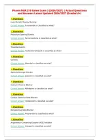 Pharm NUR 210 Galen Exam 3 &lpar;2026&Gamma;&ecirc;&ograve;2027&rpar; &cap;&boxUl;&pound; Actual Questions and Answers Latest Updated