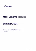Edexcel GCSE June 2026 Biology 1BI0 Paper 2H Mark Scheme