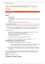 Rechtspersonenrecht &vert; Vennootschappen & Verenigingen &vert; Universiteit Gent &vert; 2025&sol;26