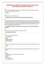 SAEM M4 Exam 2026／2027 ｜ Actual Questions and Answers Latest Updated 2026／2027 &lpar;Graded A&plus;&rpar;&period;