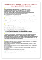 SAEM Practice Exam 2026／2027 ｜ Actual Questions and Answers Latest Updated 2026／2027 &lpar;Graded