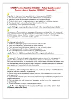 SAEM Practice Test Q&rsquo;s 2026／2027 ｜ Actual Questions and Answers Latest Updated 2026／2027
