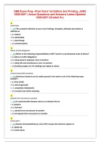 SBB Exam Prep -Pivot Point 1st Edition 2nd Printing&comma; JUNE 2026／2027 ｜ Actual Questions and Answers