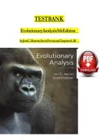 TEST BANK FOR Evolutionary Analysis 5th Edition by Jon C&period; Herron&comma; Scott Freeman All Chapter 1-20 Complete&NewLine;