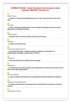 HRM-CP EXAM ｜ Actual Questions And Answers Latest Updated 2026／2027 &lpar;Graded A&plus;&rpar; &lpar;2&rpar;