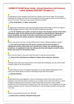 SHRM-CP EXAM Study Guide ｜ Actual Questions And Answers Latest Updated 2026／2027 &lpar;Graded