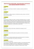 SOCE Final Exam Study Guide &vert; Actual Questions and Answers&NewLine;Latest Updated 2026&sol;2027 &lpar;Graded A&plus;&rpar;