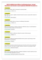 SOCE FLORIDA State Officer Certification Exam &vert; Actual&NewLine;Questions and Answers Latest Updated 2026&sol;2027 &lpar;Graded A&plus;&rpar;