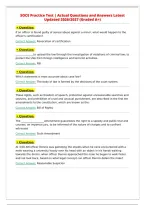 SOCE Practice Test &vert; Actual Questions and Answers Latest&NewLine;Updated 2026&sol;2027 &lpar;Graded A&plus;&rpar;